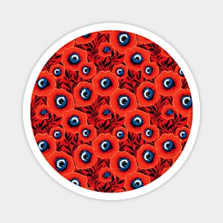 Poppies-Eyes Magnet